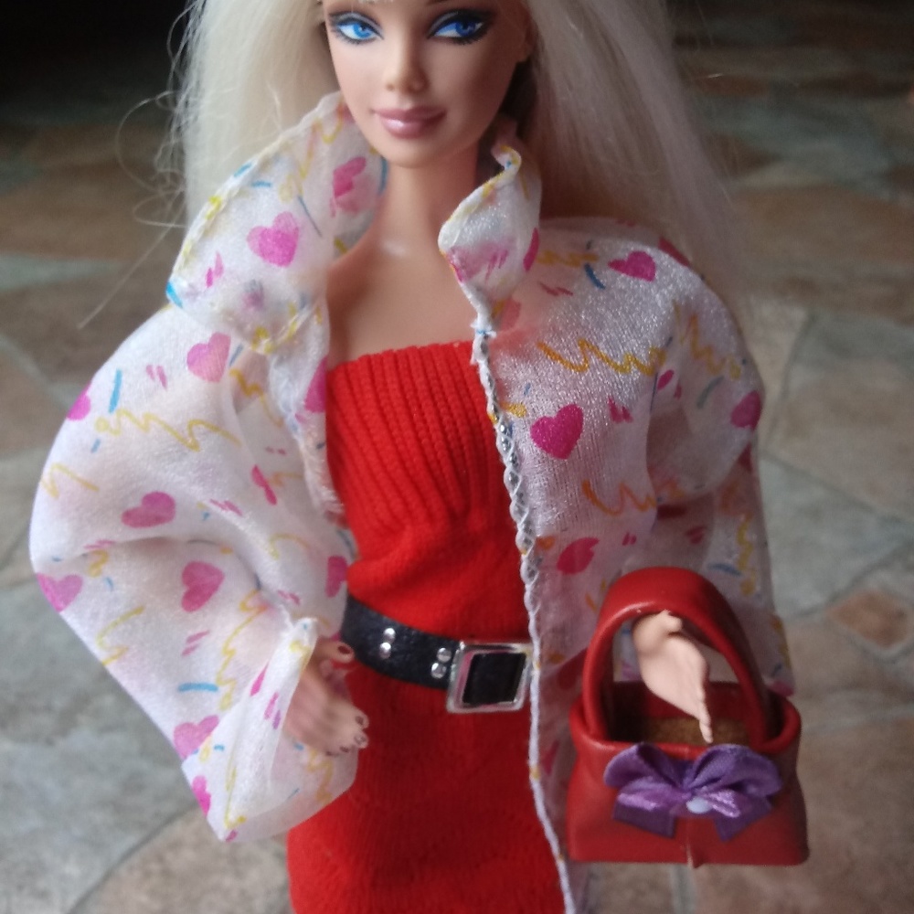 Barbie Red Hearts Styled Outfit
